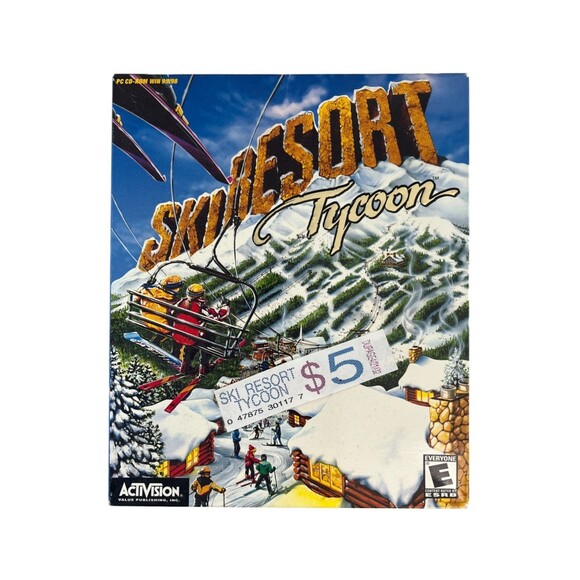 RARE Ski Resort Tycoon Activision (Windows PC, 2000) Big Box SEALED! NEW IN BOX - Picture 2 of 9
